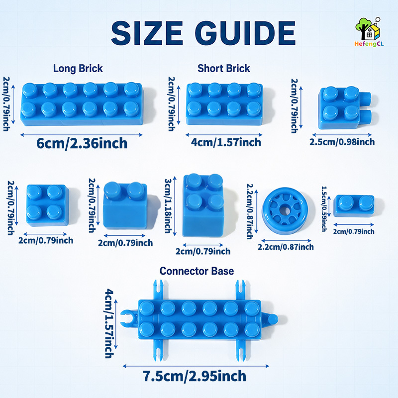 New Upgraded 104pcs Building Block Set